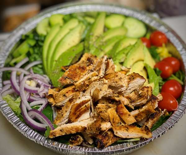 Avocado Salad with Grilled Chicken Added