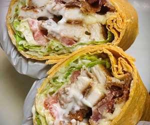 Breaded Chicken Bacon Ranch in a Wrap