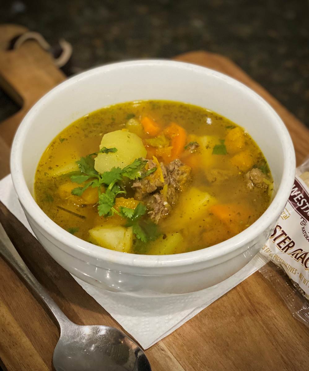 It's Back! Mom's Spanish Beef Soup 